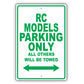 Lexus Rc Models Parking Only All Others Will Be Towed Aluminum Decor Garage Sign