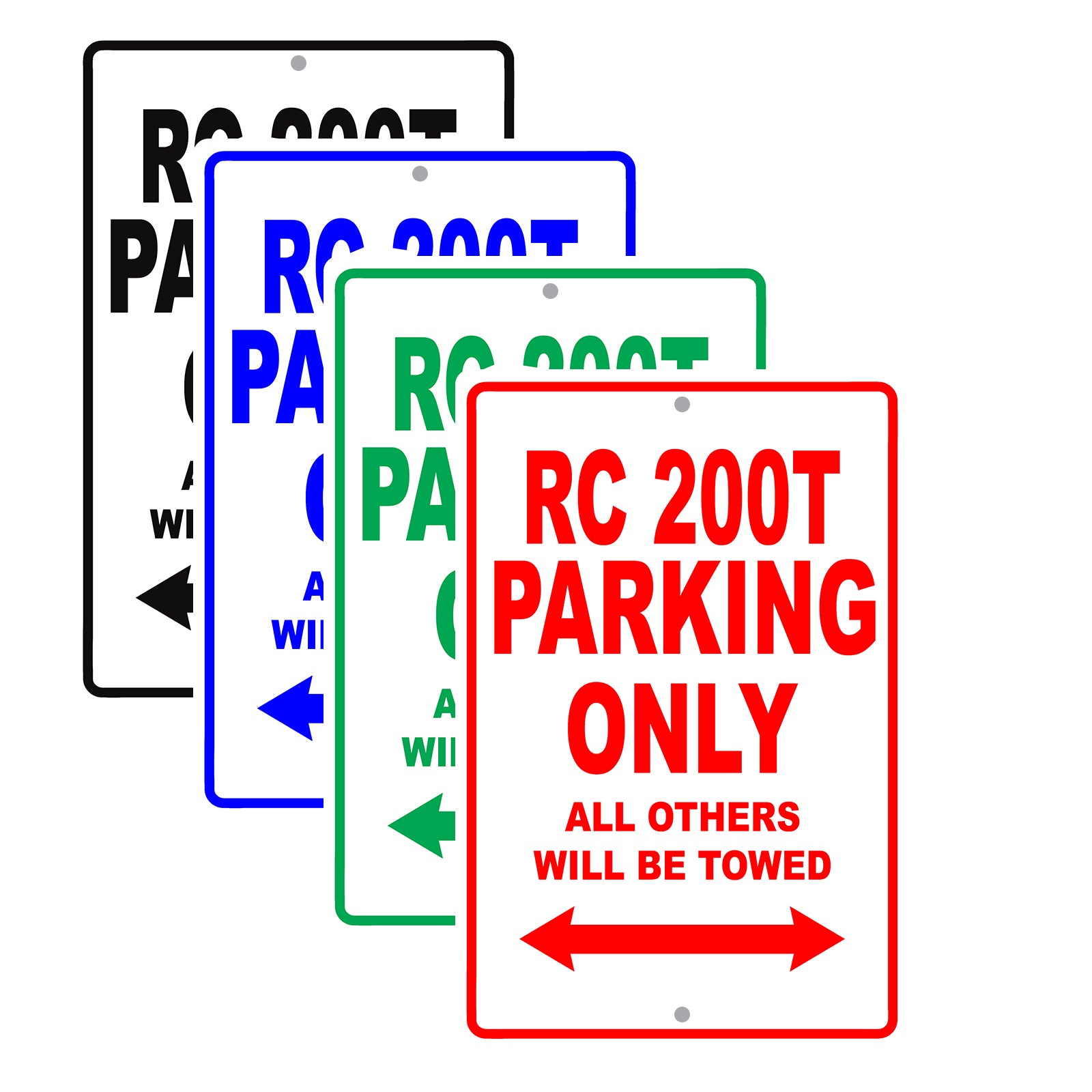 Lexus Rc 200t Parking Only All Others Will Be Towed Aluminum Decor Garage Sign