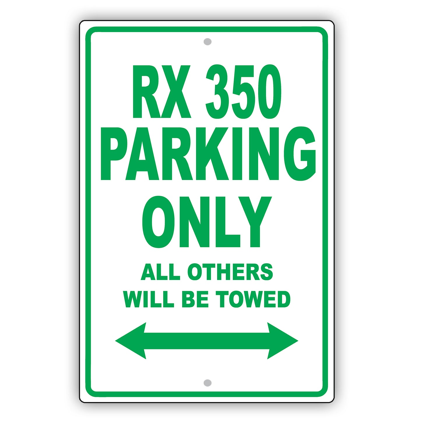 Lexus Rx 350 Parking Only All Others Will Be Towed Aluminum Decor Garage Sign