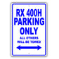 Lexus Rx 400h Parking Only All Others Will Be Towed Aluminum Decor Garage Sign