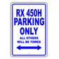 Lexus Rx 450h Parking Only All Others Will Be Towed Aluminum Decor Garage Sign