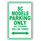 Lexus Sc Models Parking Only All Others Will Be Towed Aluminum Decor Garage Sign