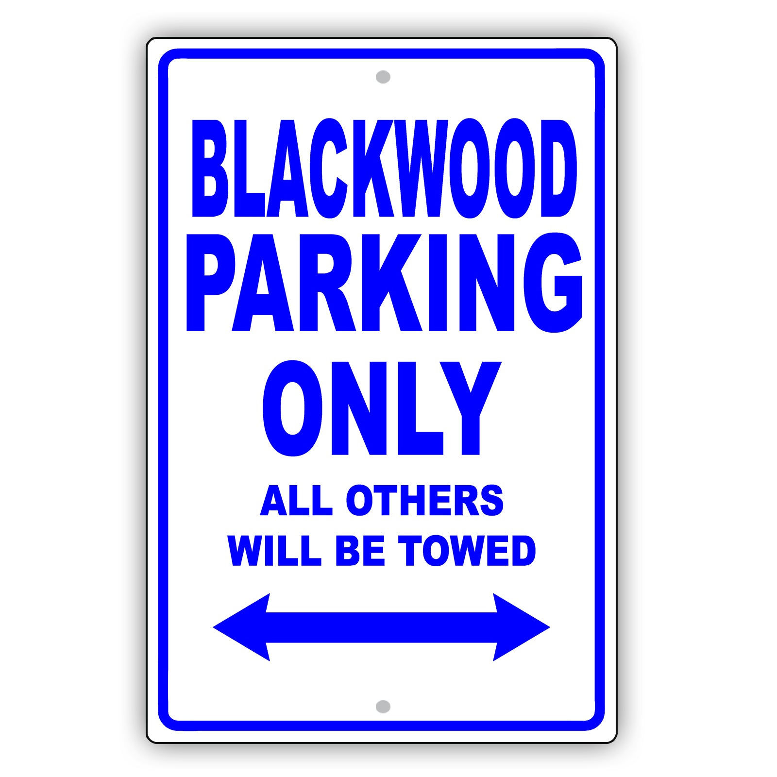 Lincoln Blackwood Parking Only All Others Will Be Towed Aluminum Decor Garage Sign