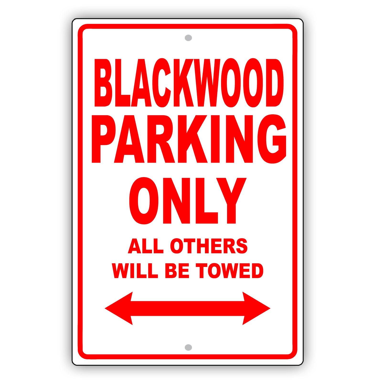 Lincoln Blackwood Parking Only All Others Will Be Towed Aluminum Decor Garage Sign