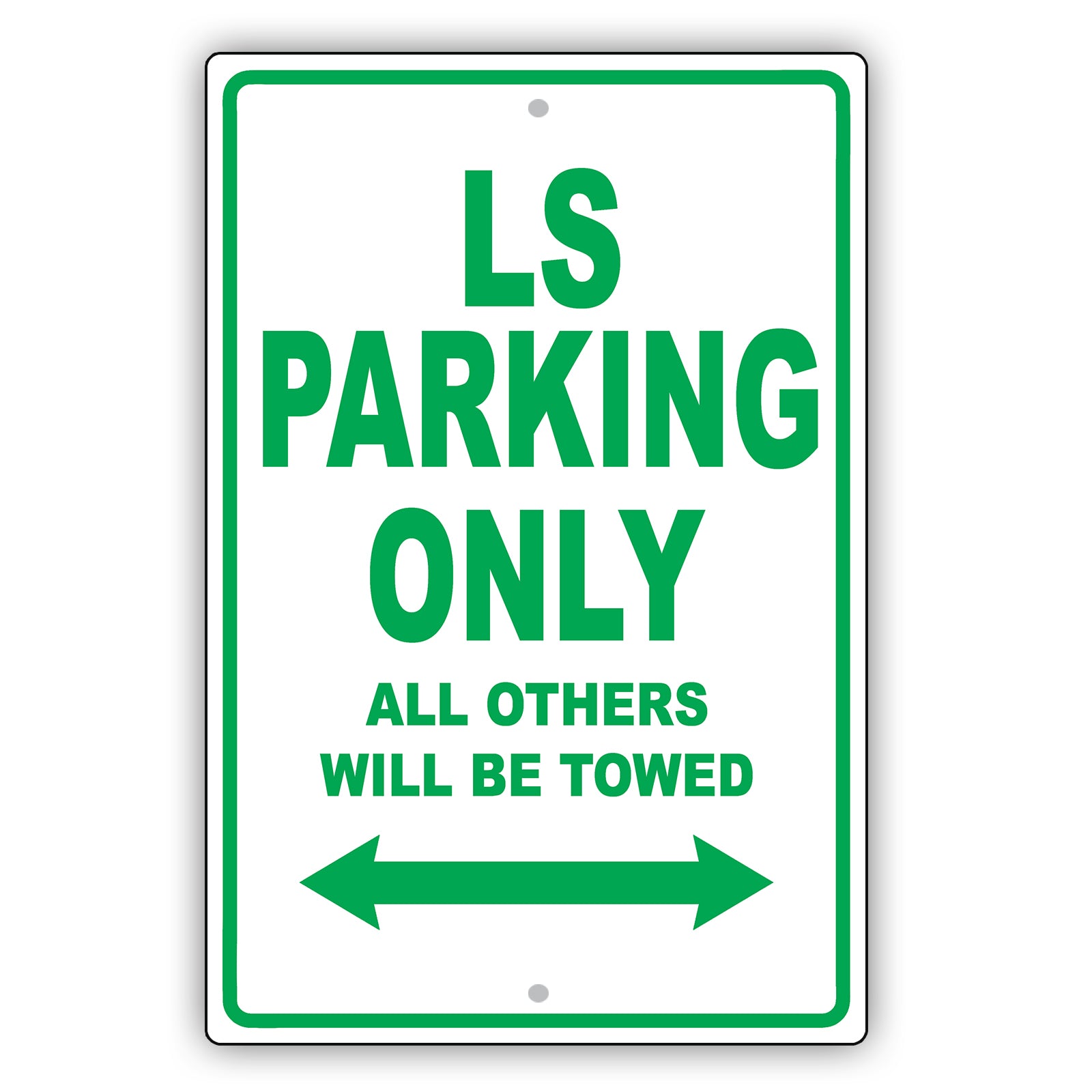 Lincoln Ls Parking Only All Others Will Be Towed Aluminum Decor Garage Sign