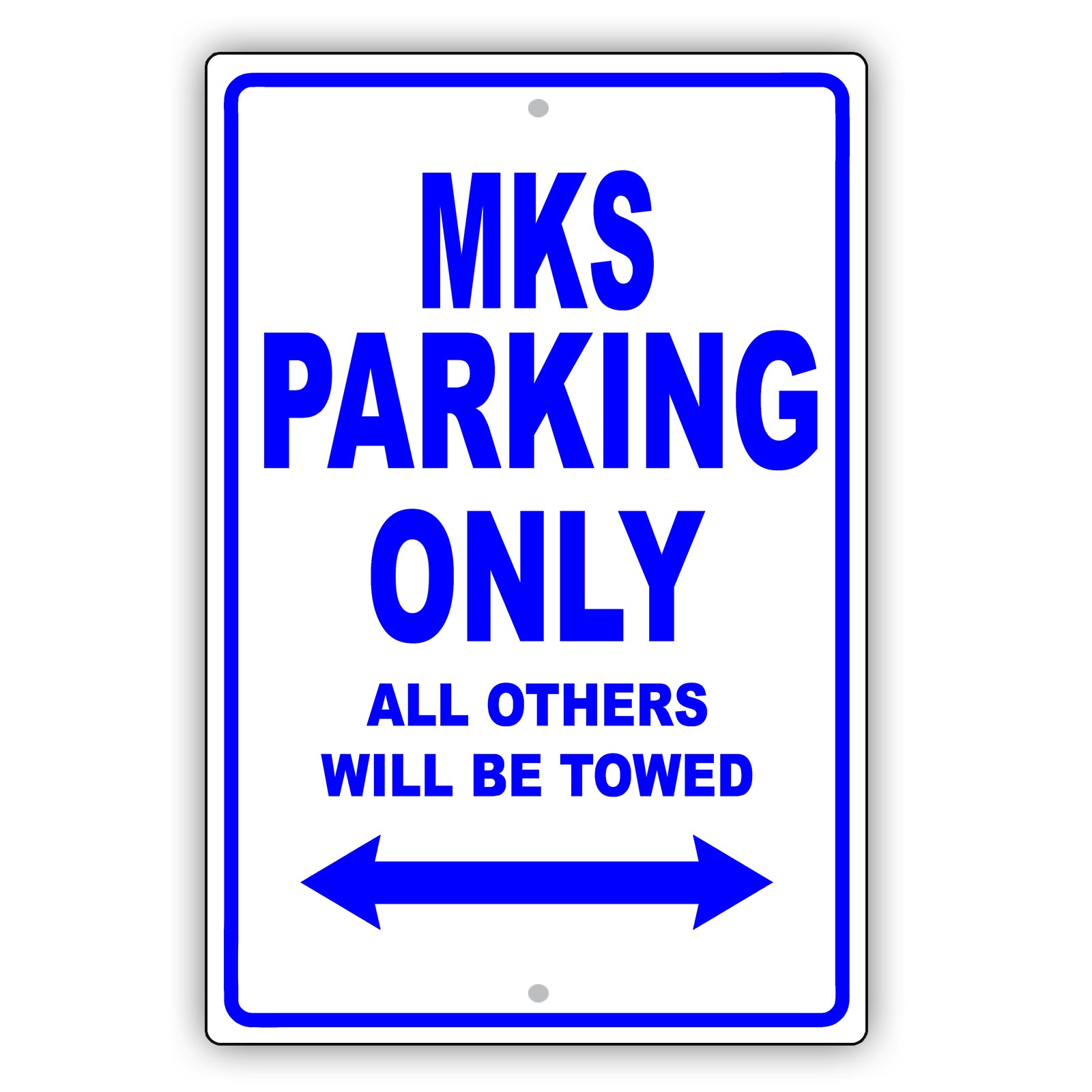 Lincoln Mks Parking Only All Others Will Be Towed Aluminum Decor Garage Sign