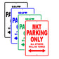 Lincoln Mkt Parking Only All Others Will Be Towed Aluminum Decor Garage Sign