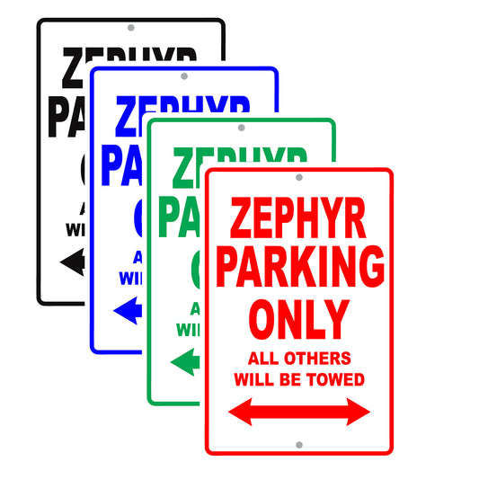 Lincoln Zephyr Parking Only All Others Will Be Towed Aluminum Decor Garage Sign