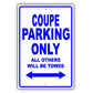 Maserati Coupe Parking Only All Others Will Be Towed Aluminum Decor Garage Sign