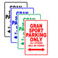 Maserati Gransport Parking Only All Others Will Be Towed Aluminum Decor Garage Sign