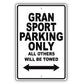 Maserati Gransport Parking Only All Others Will Be Towed Aluminum Decor Garage Sign