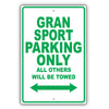 Maserati Gransport Parking Only All Others Will Be Towed Aluminum Decor Garage Sign