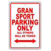 Maserati Gransport Parking Only All Others Will Be Towed Aluminum Decor Garage Sign