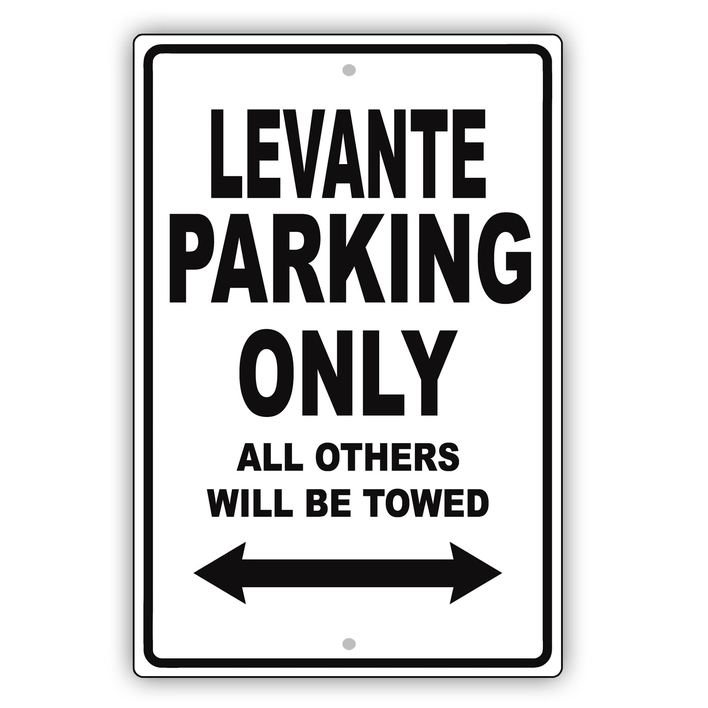 Maserati Levante Parking Only All Others Will Be Towed Aluminum Decor Garage Sign