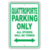 Maserati Quattroporte Parking Only Others Will Be Towed Aluminum Decor Garage Sign