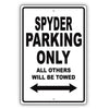 Maserati Spyder Parking Only All Others Will Be Towed Aluminum Decor Garage Sign
