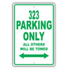Mazda 323 Parking Only All Others Will Be Towed Aluminum Decor Garage Sign