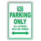 Mazda 626 Parking Only All Others Will Be Towed Aluminum Decor Garage Sign