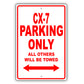 Mazda Cx 7 Parking Only All Others Will Be Towed Aluminum Decor Garage Sign