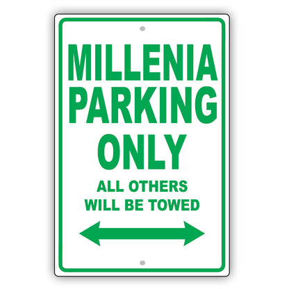 Mazda Millenia Parking Only All Others Will Be Towed Aluminum Decor Garage Sign