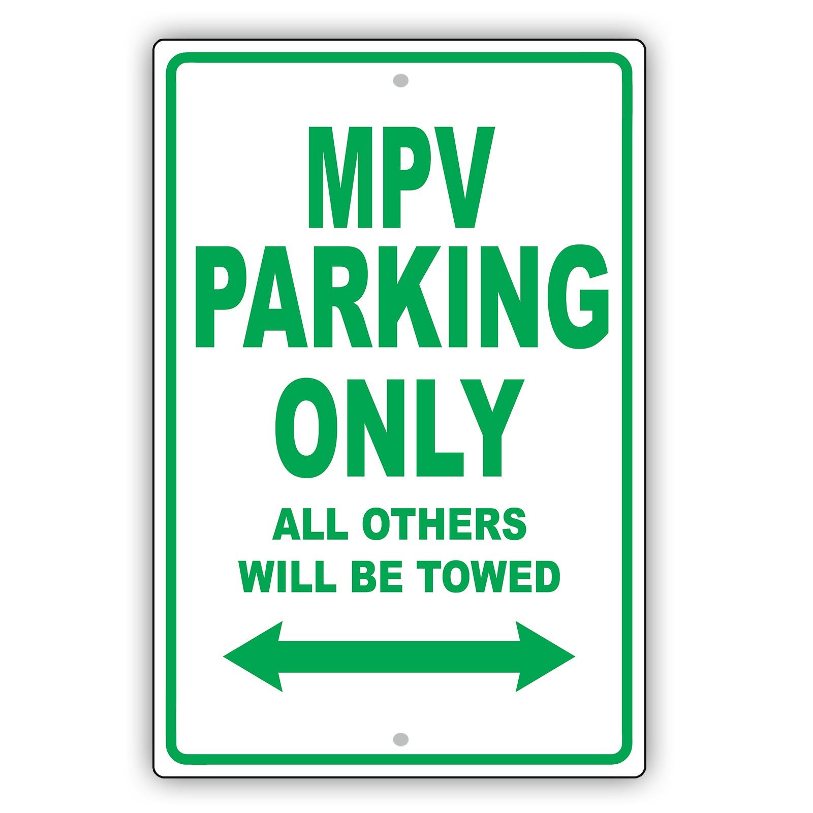 Mazda Mpv Parking Only All Others Will Be Towed Aluminum Decor Garage Sign