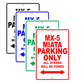 Mazda Mx 5 Miata Parking Only All Others Will Be Towed Aluminum Decor Garage Sign