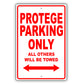 Mazda Protege Parking Only All Others Will Be Towed Aluminum Decor Garage Sign