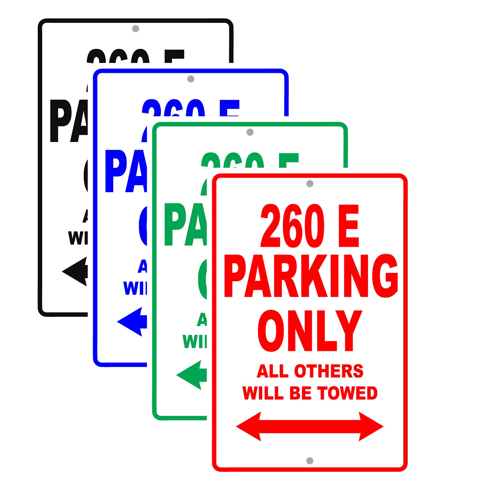 Mercedes Benz 260 E Parking Only All Others Will Be Towed Aluminum Decor Garage Sign