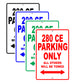 Mercedes Benz 280 Ce Parking Only All Others Will Be Towed Aluminum Decor Garage Sign