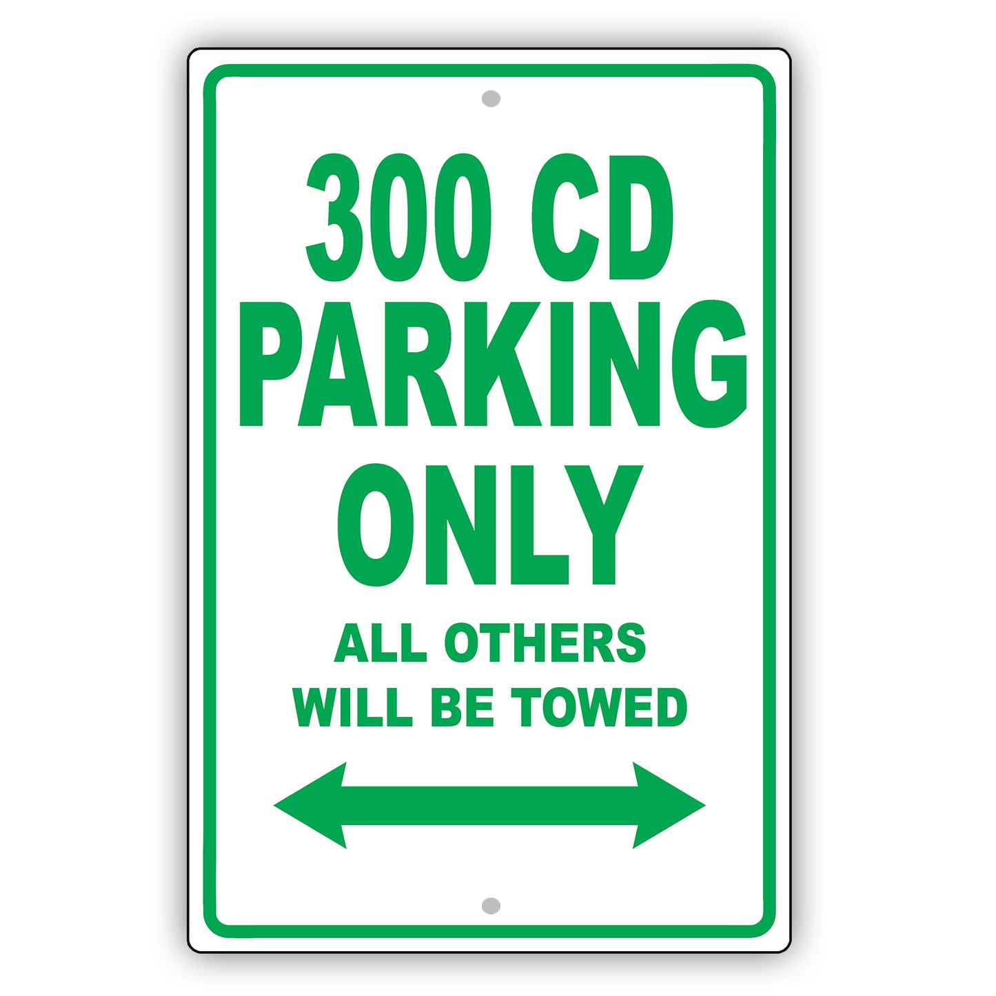 Mercedes Benz 300 Cd Parking Only All Others Will Be Towed Aluminum Decor Garage Sign