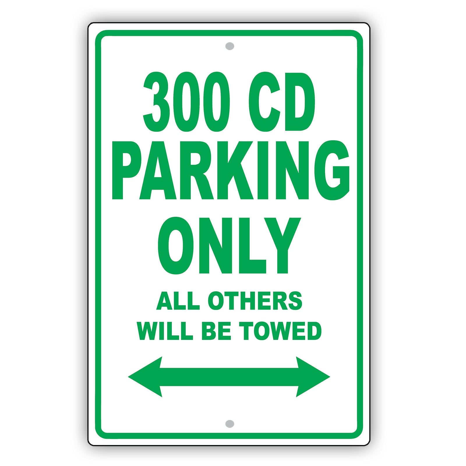 Mercedes Benz 300 Cd Parking Only All Others Will Be Towed Aluminum Decor Garage Sign