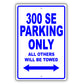 Mercedes Benz 300 Se Parking Only All Others Will Be Towed Aluminum Decor Garage Sign