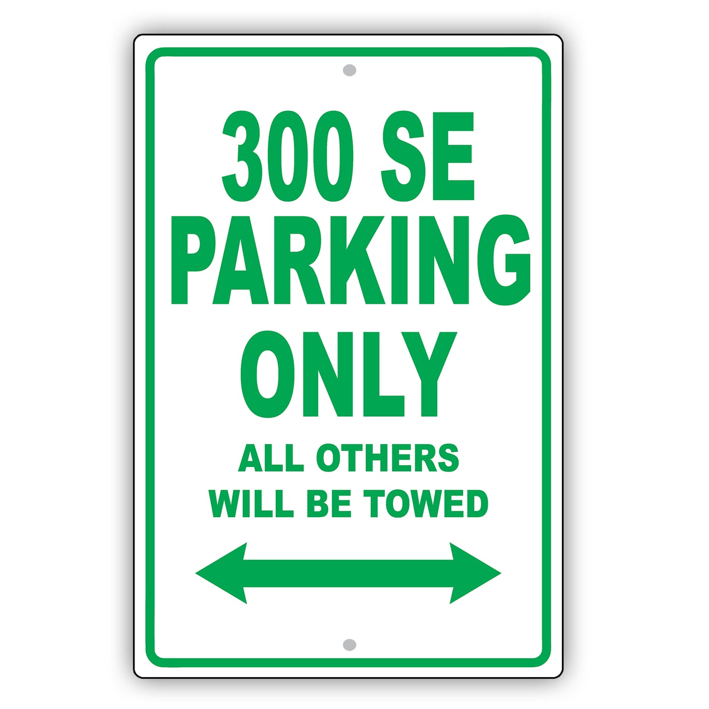 Mercedes Benz 300 Se Parking Only All Others Will Be Towed Aluminum Decor Garage Sign