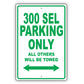 Mercedes Benz 300 Sel Parking Only Others Will Be Towed Aluminum Decor Garage Sign
