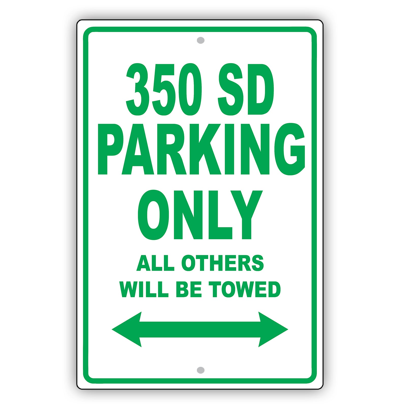 Mercedes Benz 350 Sd Parking Only All Others Will Be Towed Aluminum Decor Garage Sign