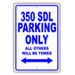 Mercedes Benz 350 Sdl Parking Only Others Will Be Towed Aluminum Decor Garage Sign