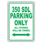 Mercedes Benz 350 Sdl Parking Only Others Will Be Towed Aluminum Decor Garage Sign