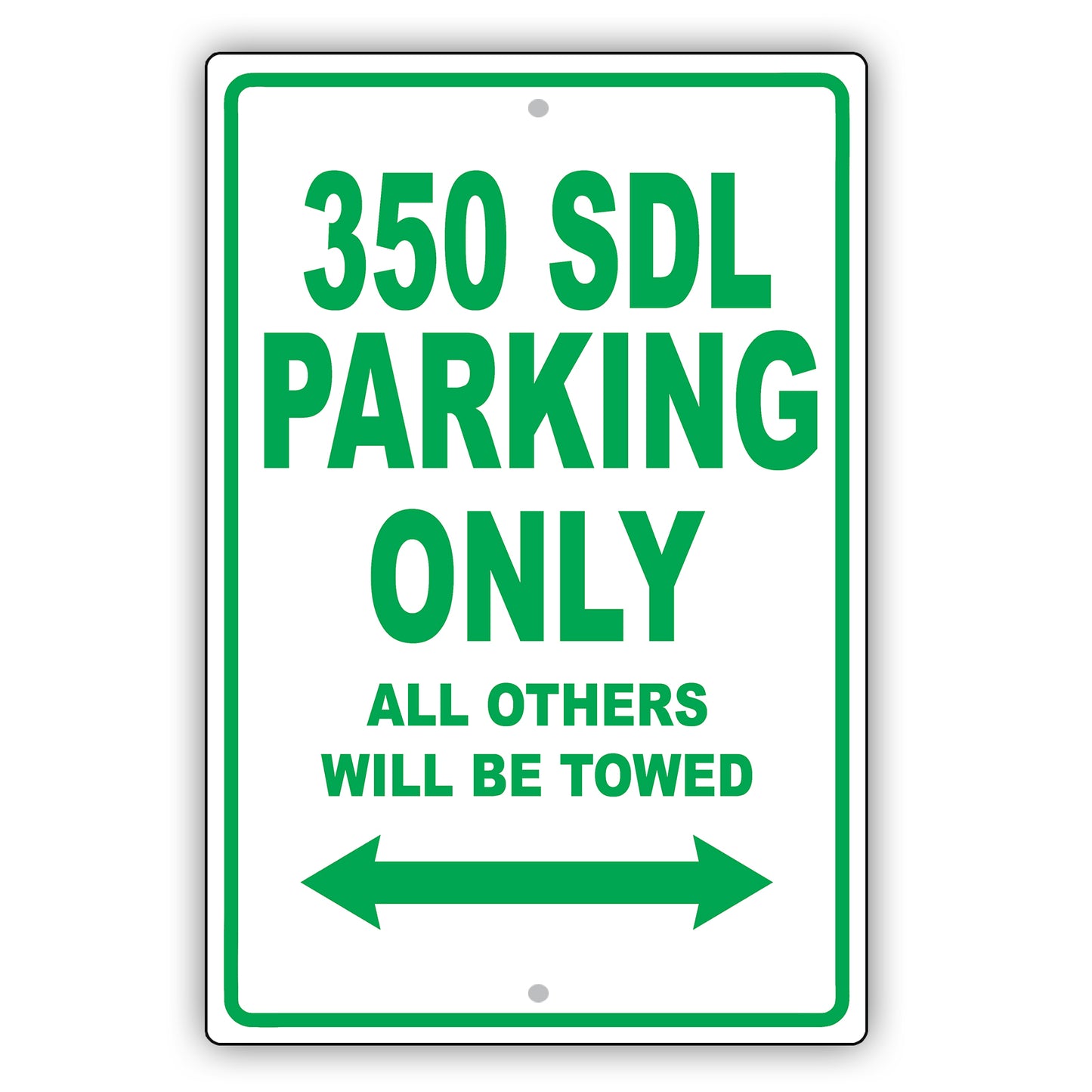Mercedes Benz 350 Sdl Parking Only Others Will Be Towed Aluminum Decor Garage Sign