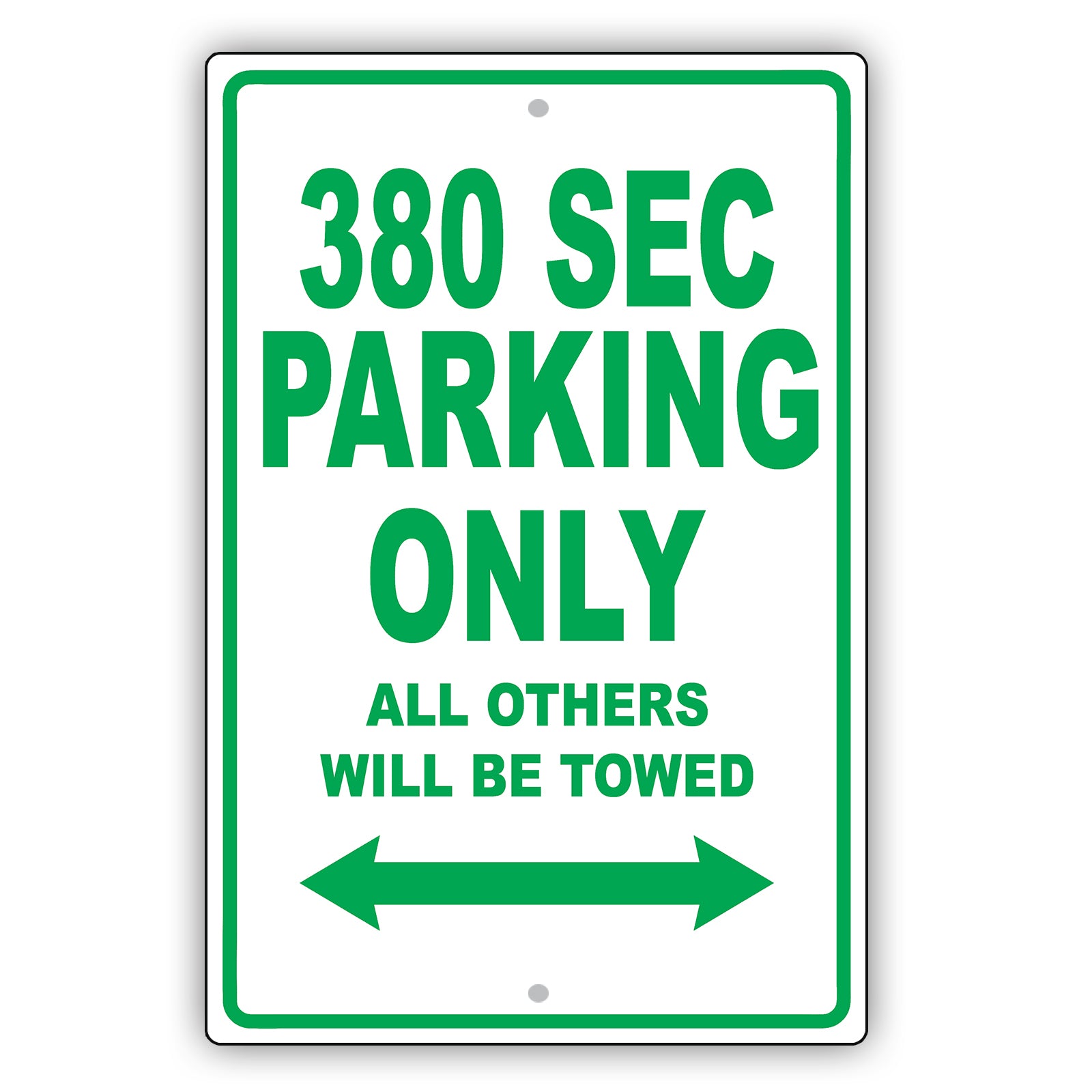 Mercedes Benz 380 Sec Parking Only Others Will Be Towed Aluminum Decor Garage Sign