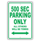 Mercedes Benz 500 Sec Parking Only Others Will Be Towed Aluminum Decor Garage Sign