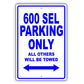 Mercedes Benz 600 Sel Parking Only Others Will Be Towed Aluminum Decor Garage Sign