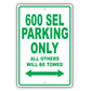Mercedes Benz 600 Sel Parking Only Others Will Be Towed Aluminum Decor Garage Sign