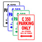 Mercedes Benz C 350 Parking Only All Others Will Be Towed Aluminum Decor Garage Sign