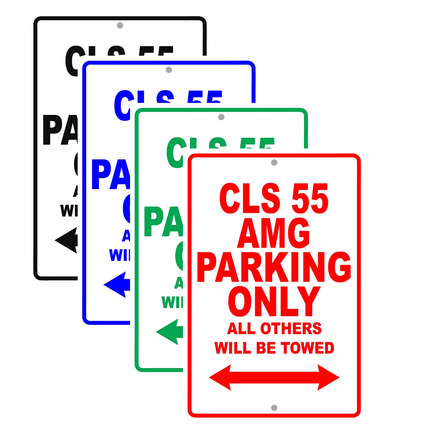 Mercedes Benz Cls 55 Amg Parking Only Others Will Be Towed Aluminum Garage Sign