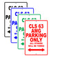 Mercedes Benz Cls 63 Amg Parking Only Others Will Be Towed Aluminum Garage Sign