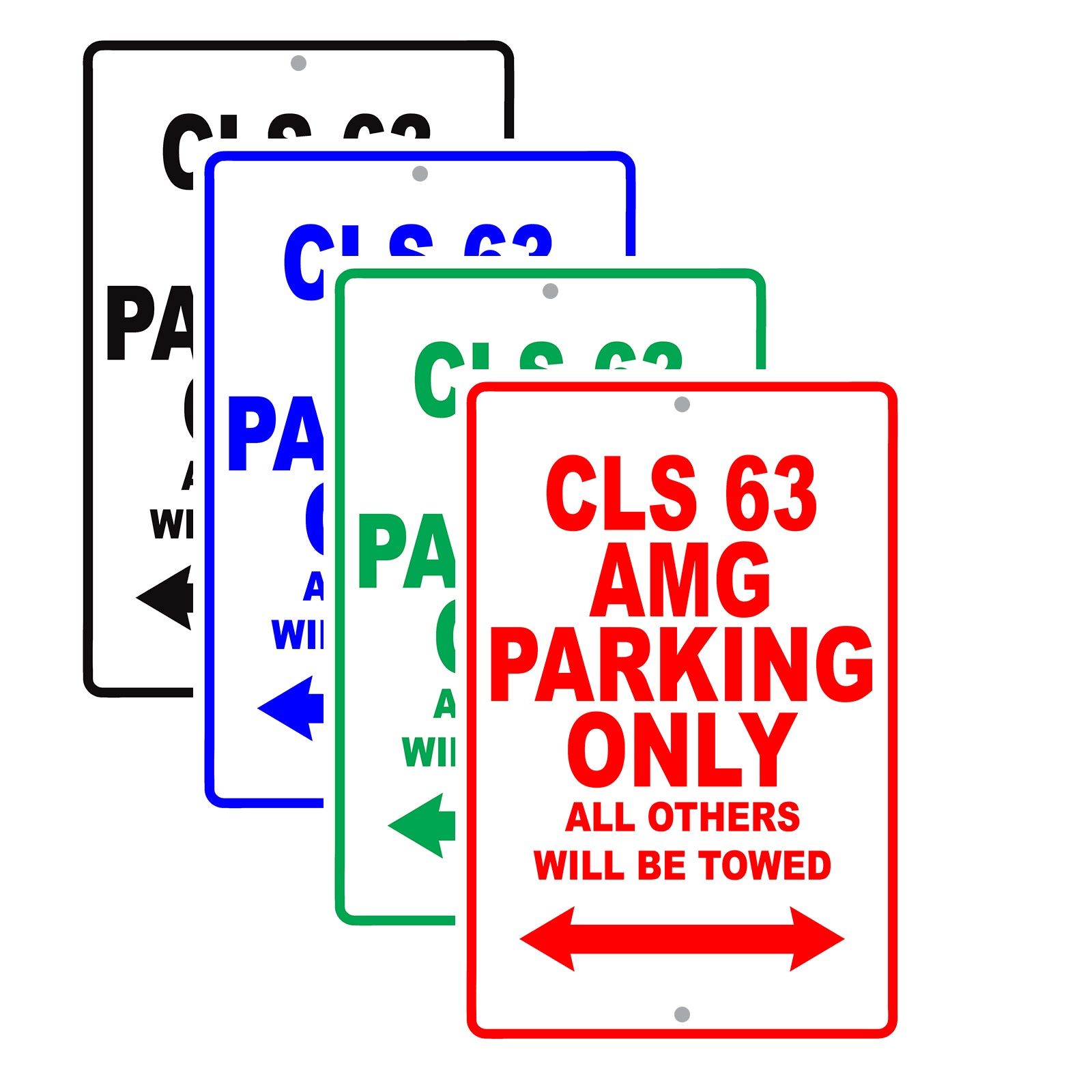 Mercedes Benz Cls 63 Amg Parking Only Others Will Be Towed Aluminum Garage Sign