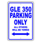 Mercedes Benz 400 Sel Parking Only Others Will Be Towed Aluminum Decor Garage Sign