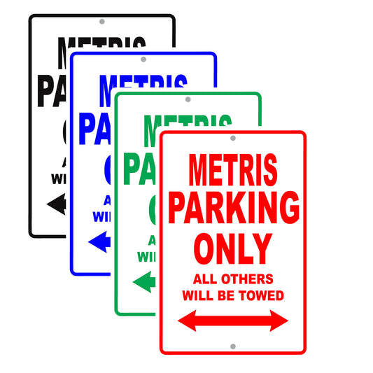 Mercedes Benz Metris Parking Only All Others Will Be Towed Aluminum Decor Garage Sign