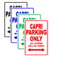 Mercury Capri Parking Only All Others Will Be Towed Aluminum Decor Garage Sign
