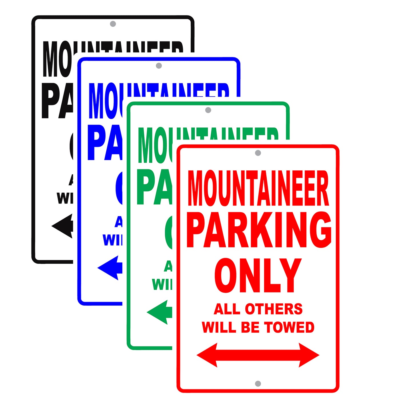 Mercury Mountaineer Parking Only All Others Will Be Towed Aluminum Decor Garage Sign